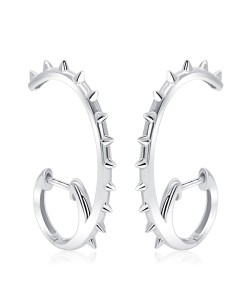 Nifty Unique Thorn Shaped Silver Stud Earring HO-2472